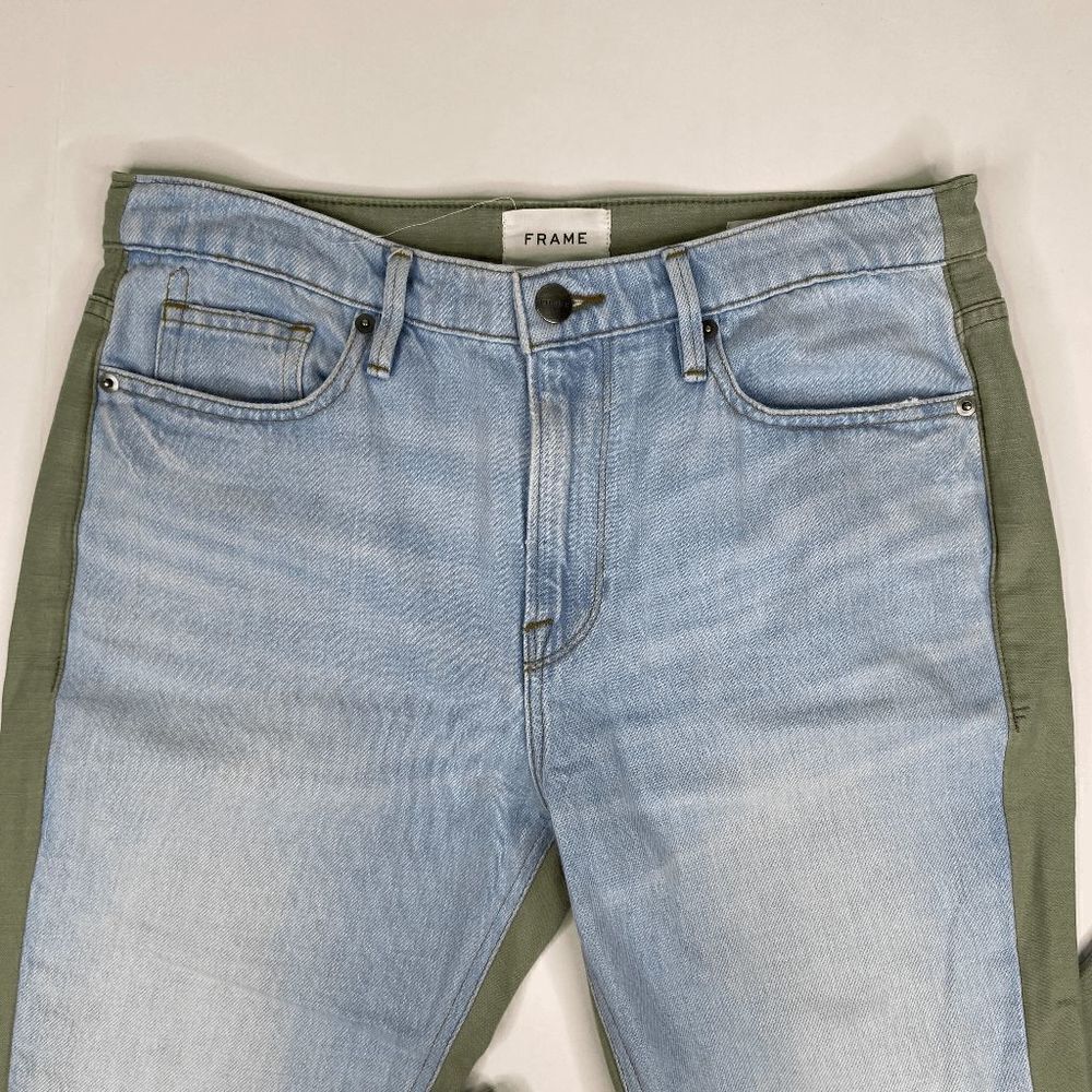 Frame Rigid Denim Le Beau Cargo Mix Pants Women's Canterbury Size 26 - Picture 4 of 11